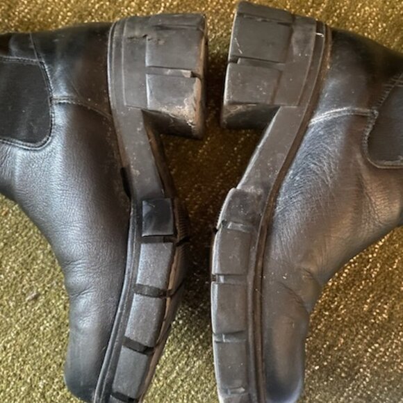 L'intervalle Black Leather Anke Boots - Picture 3 of 6